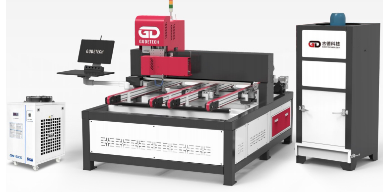 Khoan laser trên dây chuyền tạo lỗ xuyên sạch trên kính phẳng